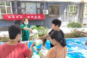 天北新区天香里社区开展预防肝炎宣传活动