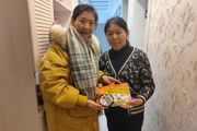 天北新区天香里社区开展元宵节慰问活动