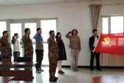 第七师胡杨河市退役军人事务局组织开展 “我为群众办实事 结对共建悟初心” 主题党日活动
