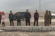 卢新德深入20连退耕还林地引水渠改建项目施工现场调研
