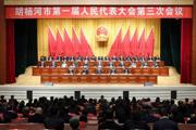胡杨河市一届人大三次会议胜利闭幕 李华斌主持大会并讲话