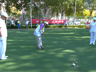 兵团老干部（老年）门球赛在七师胡杨河市正式开幕