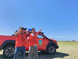 七师胡杨河市生态改善引万鸟来栖